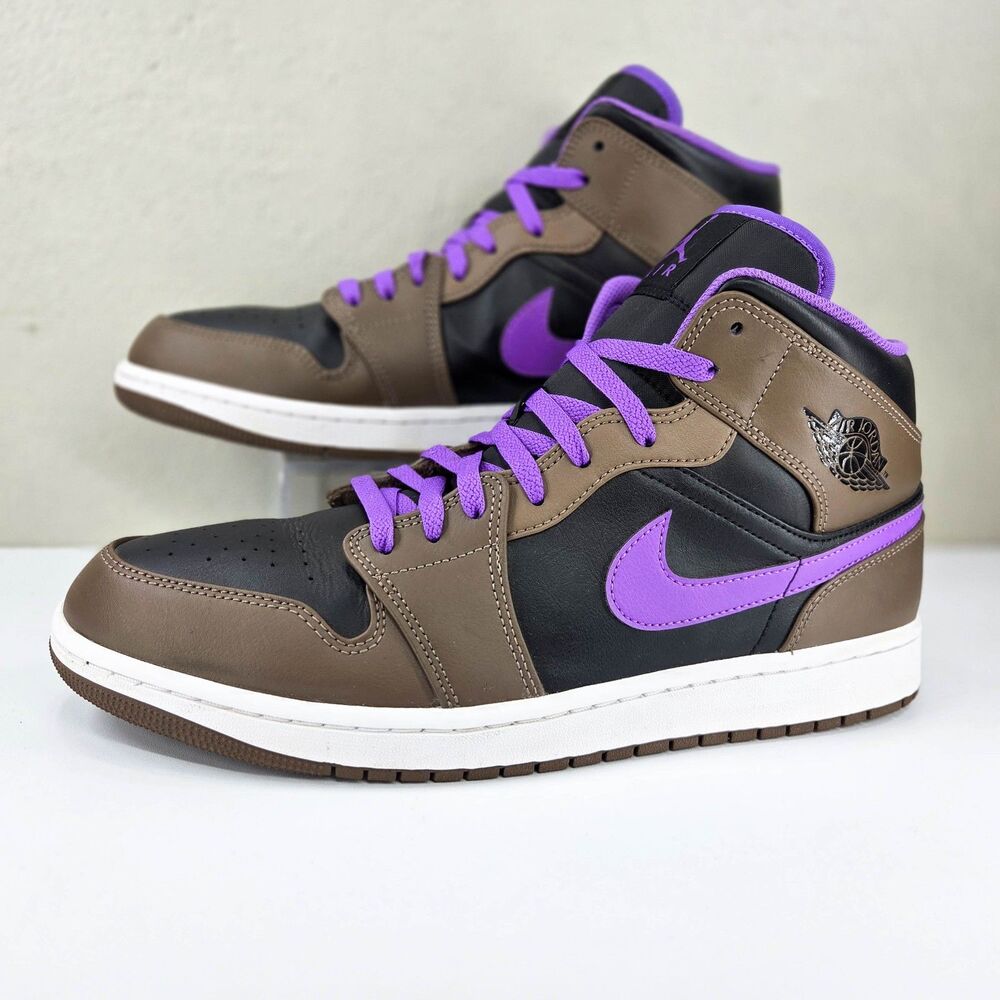 Nike Air Jordan 1 Mid Palomino Wild Berry Purple Mocha DQ8426-215 Sz 13